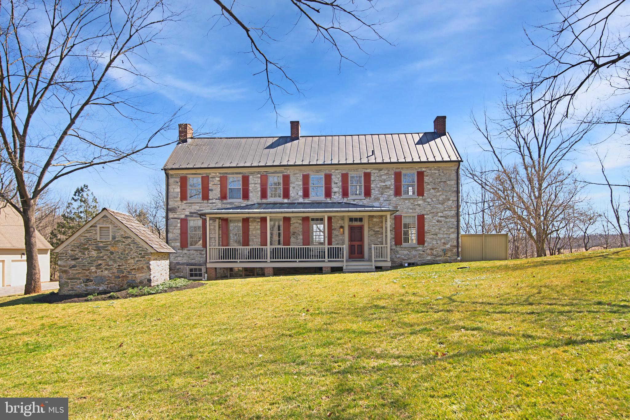 13025 Glissans Mill Road Mount Airy, MD 21771 - Photo 57 of 78 FRONT OF HOUSE AND SPRINGHOUSE