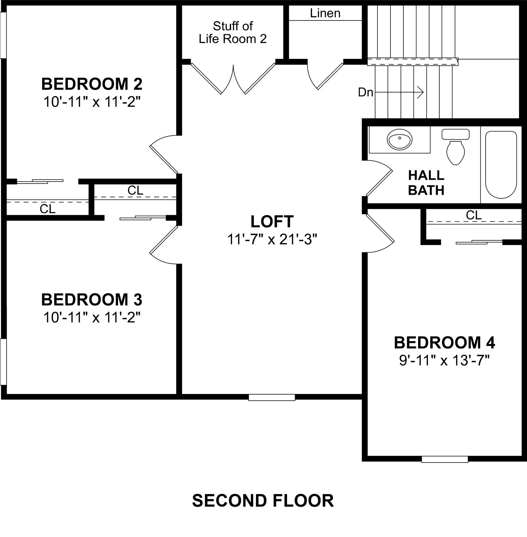 7803 Jasper Mdws Way Angleton, TX 77515 - Photo 26 of 26 The Tigris II floor plan by K. Hovnanian Homes. 2nd floor shown. *Prices, plans, dimensions, features, specifications, materials, and availability of homes or communities are subject to change without notice or obligation.