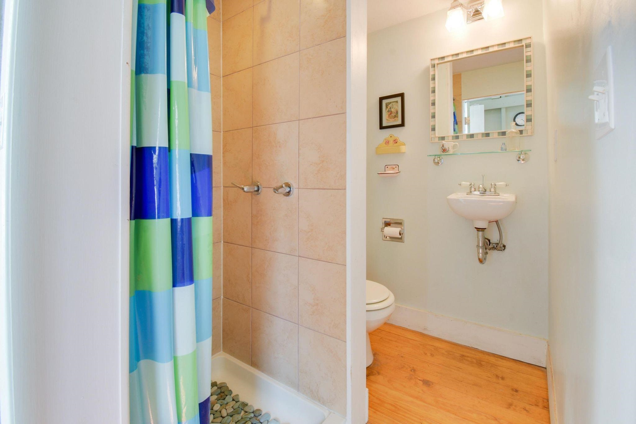 585 Battlefield Road New Hope, VA 24431 - Photo 38 of 49 a bathroom with a sink and a mirror