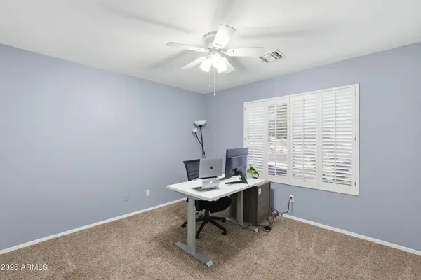 a view of a workspace with a window