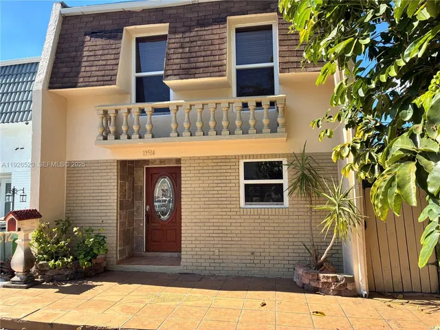 a front view of a house