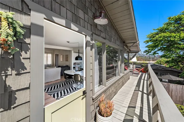 a view of outdoor seating