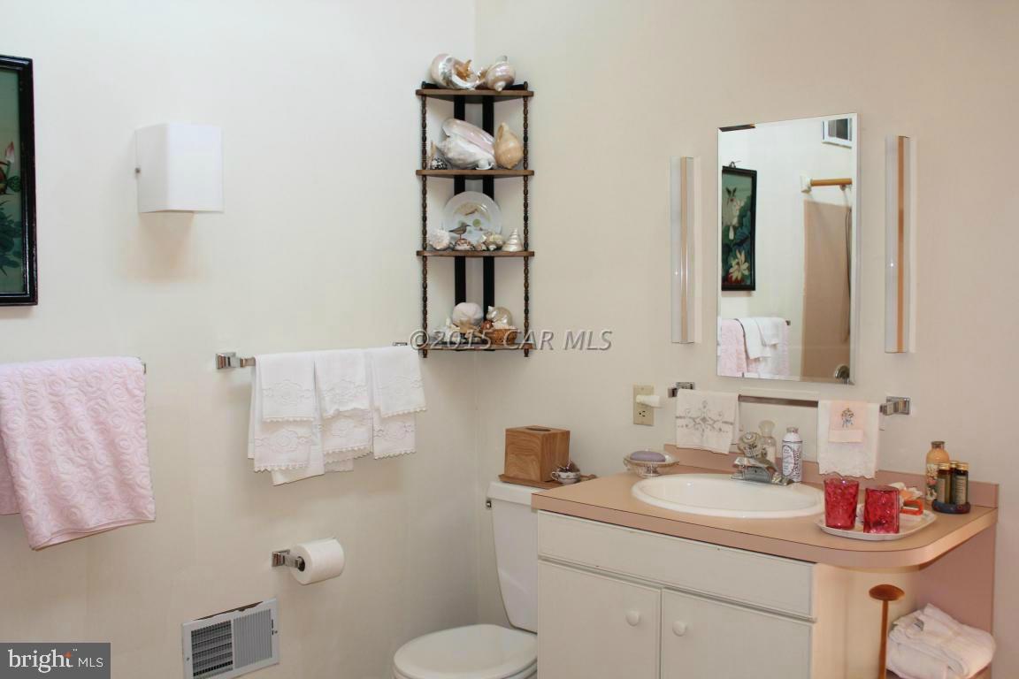 8579 Riggin Road Mardela Springs, MD 21837 - Photo 25 of 45 a bathroom with a sink toilet and mirror