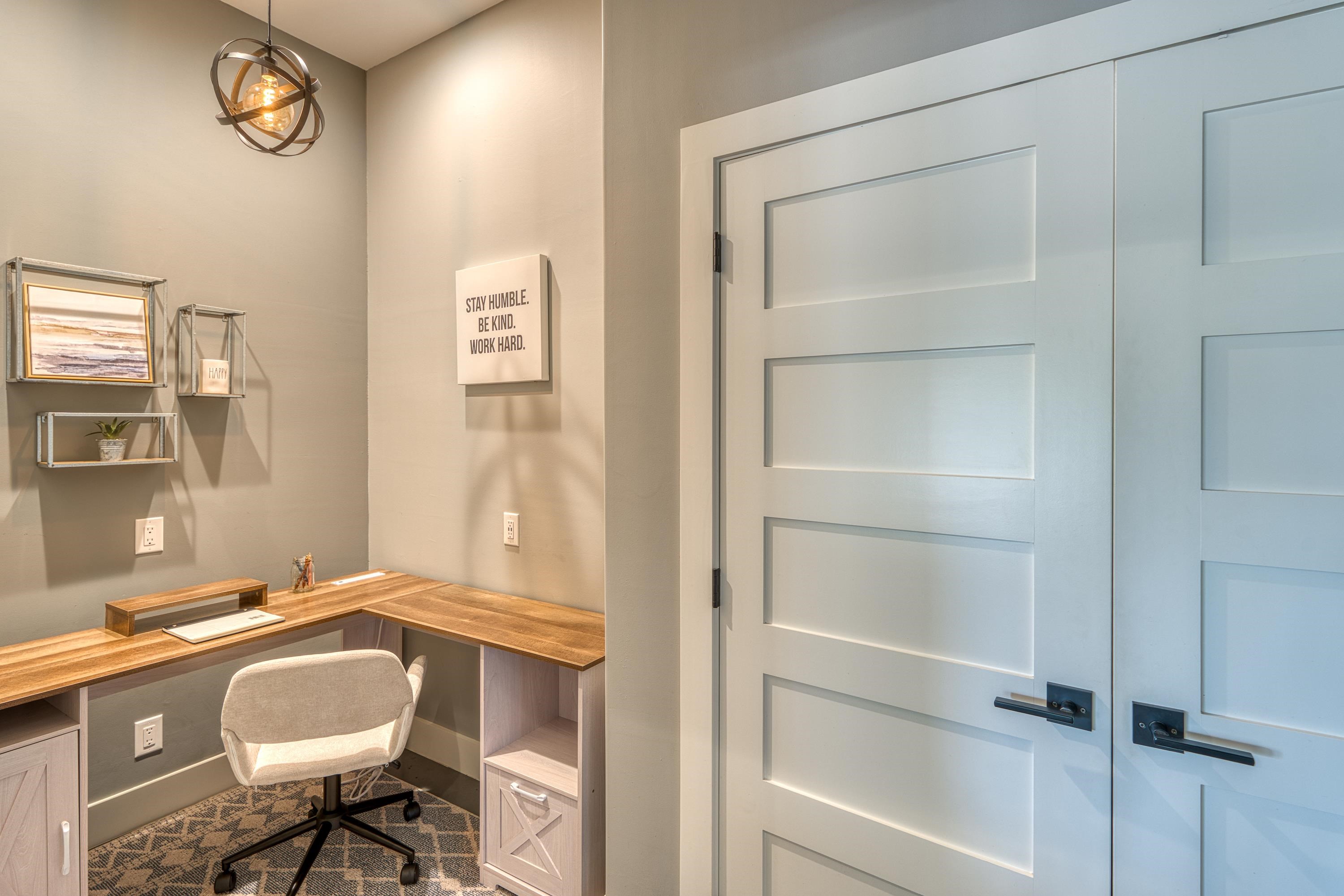 105 Keystone Buchanan Dam, TX 78609 - Photo 14 of 30 a bathroom with a granite countertop sink a mirror and a vanity
