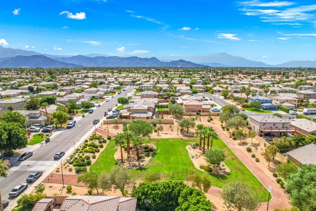 a view of a city with an ocean view