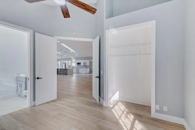 a view of a swimming pool with a porch