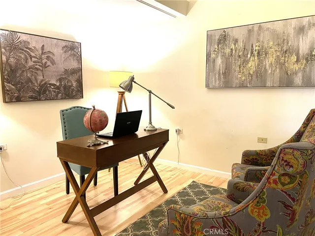 a workspace with furniture and couch