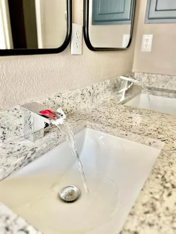a bathroom with a sink