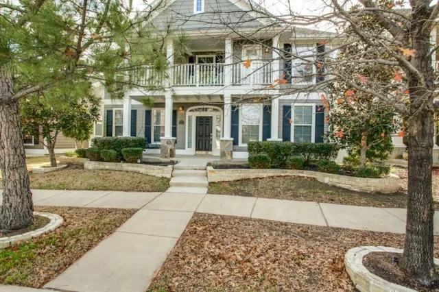 a front view of a building