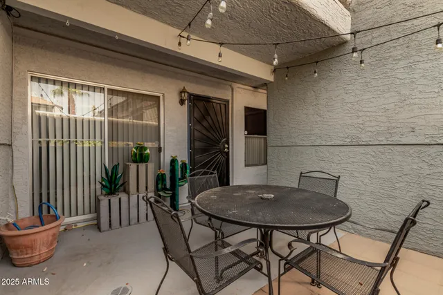 a view of balcony and patio