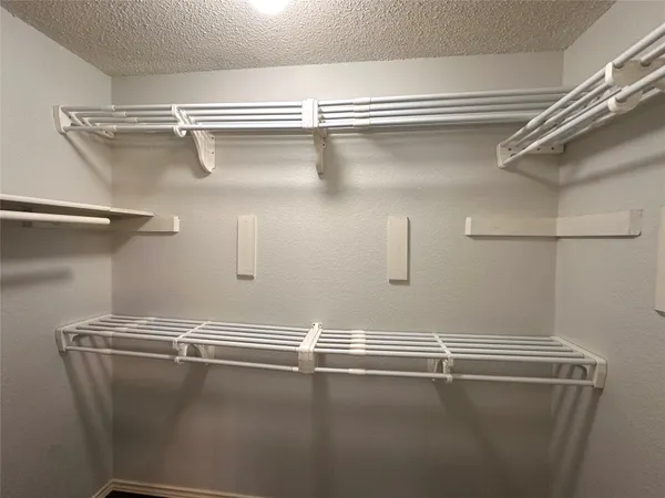 a close view of closet