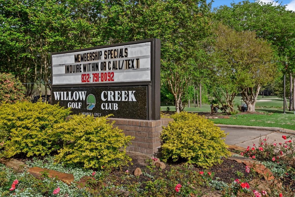6507 Quiet Pointe Drive Spring, TX 77389 - Photo 39 of 45 Willow Creek Golf Course is a mile away. Memberships available but not mandatory. Not included in the HOA fees.