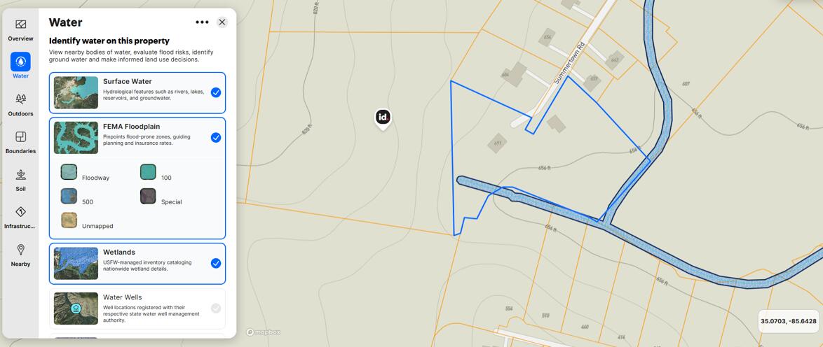 691 Summertown Road, Unit TRACT #3 Jasper, TN 37347 - Photo 2 of 17 Surface Water_691 Summertown Rd