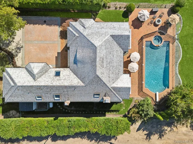 a view of a wooden door in a backyard