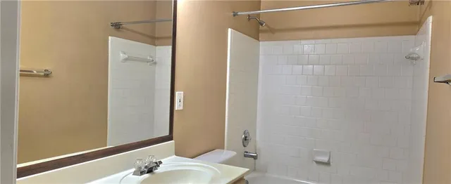 a view of a bathroom from a window