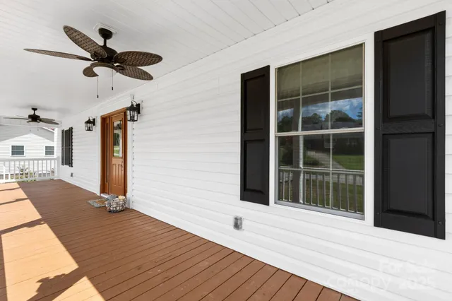 a view of outdoor space and deck