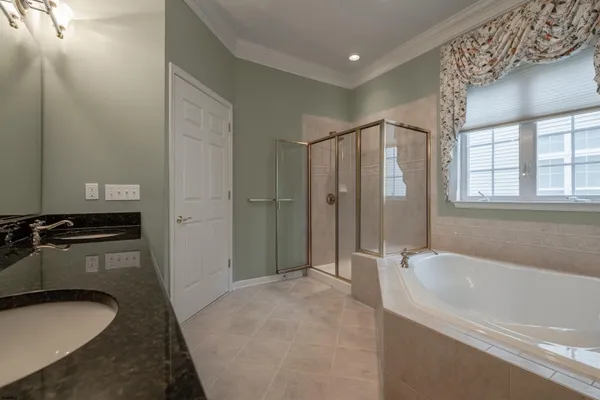 a bathroom with a sink and a tub