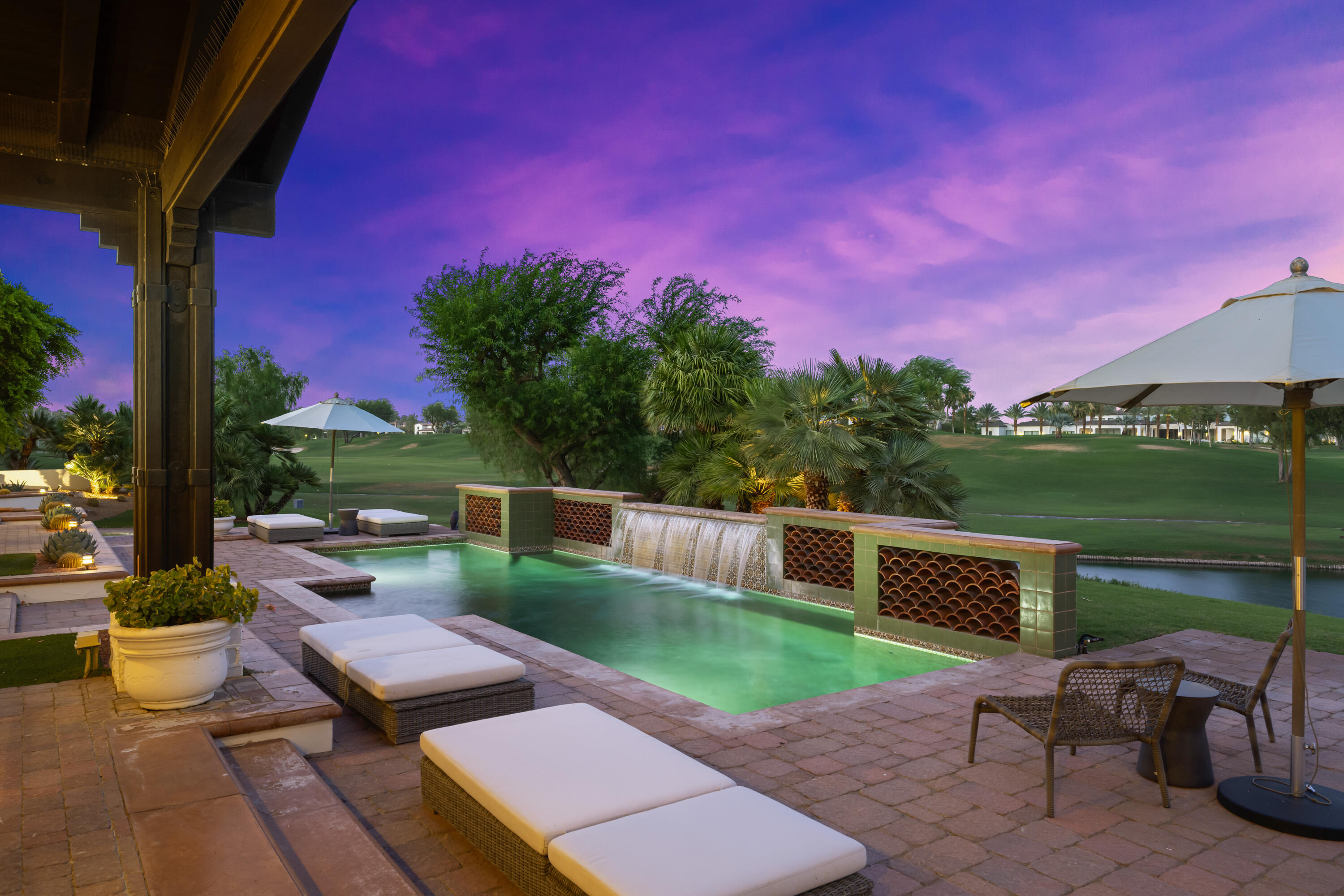 53760 Via Palacio La Quinta, CA 92253 - Photo 41 of 55 a view of a backyard with sitting area