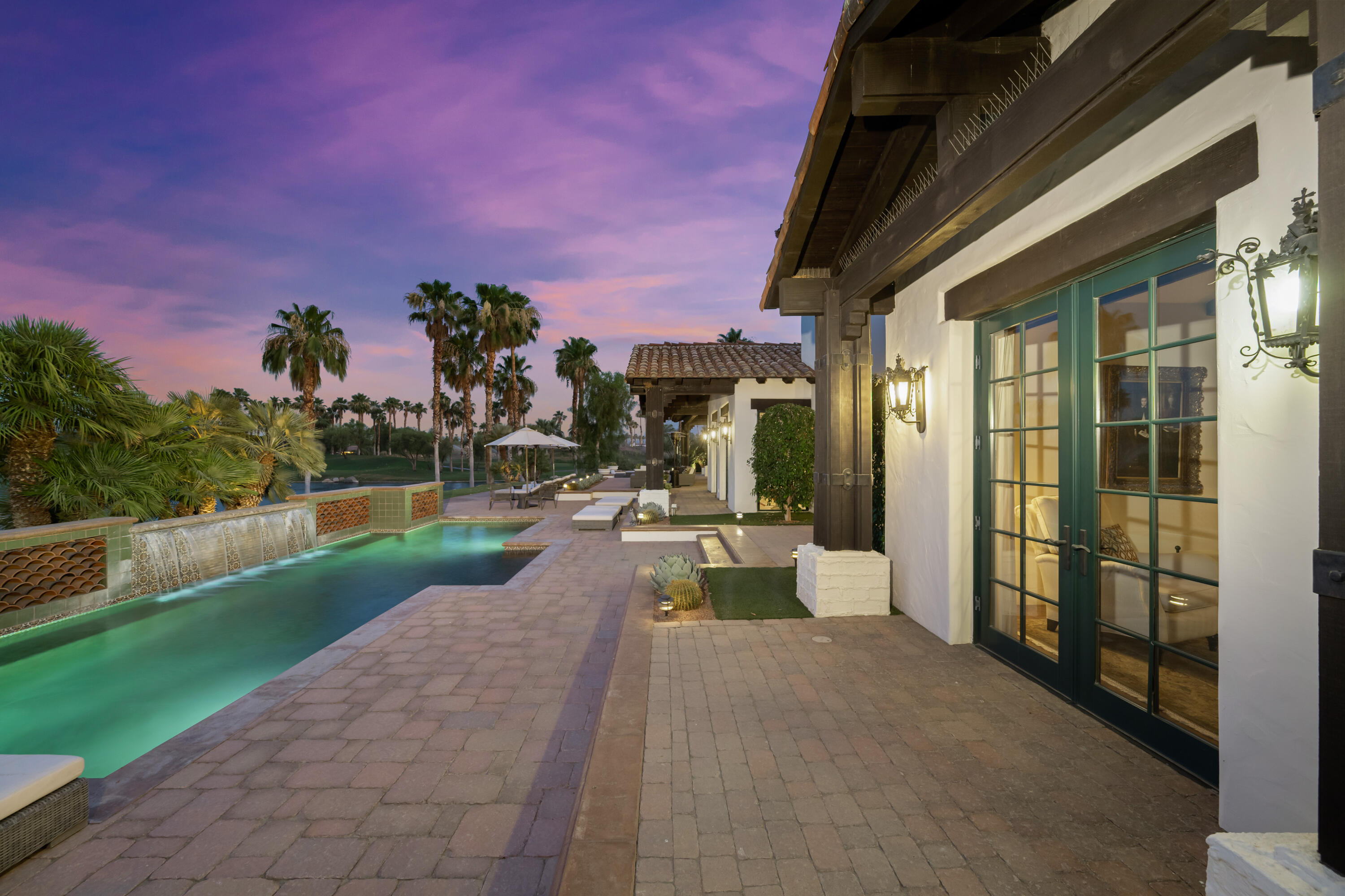 53760 Via Palacio La Quinta, CA 92253 - Photo 44 of 55 a view of a porch with a backyard