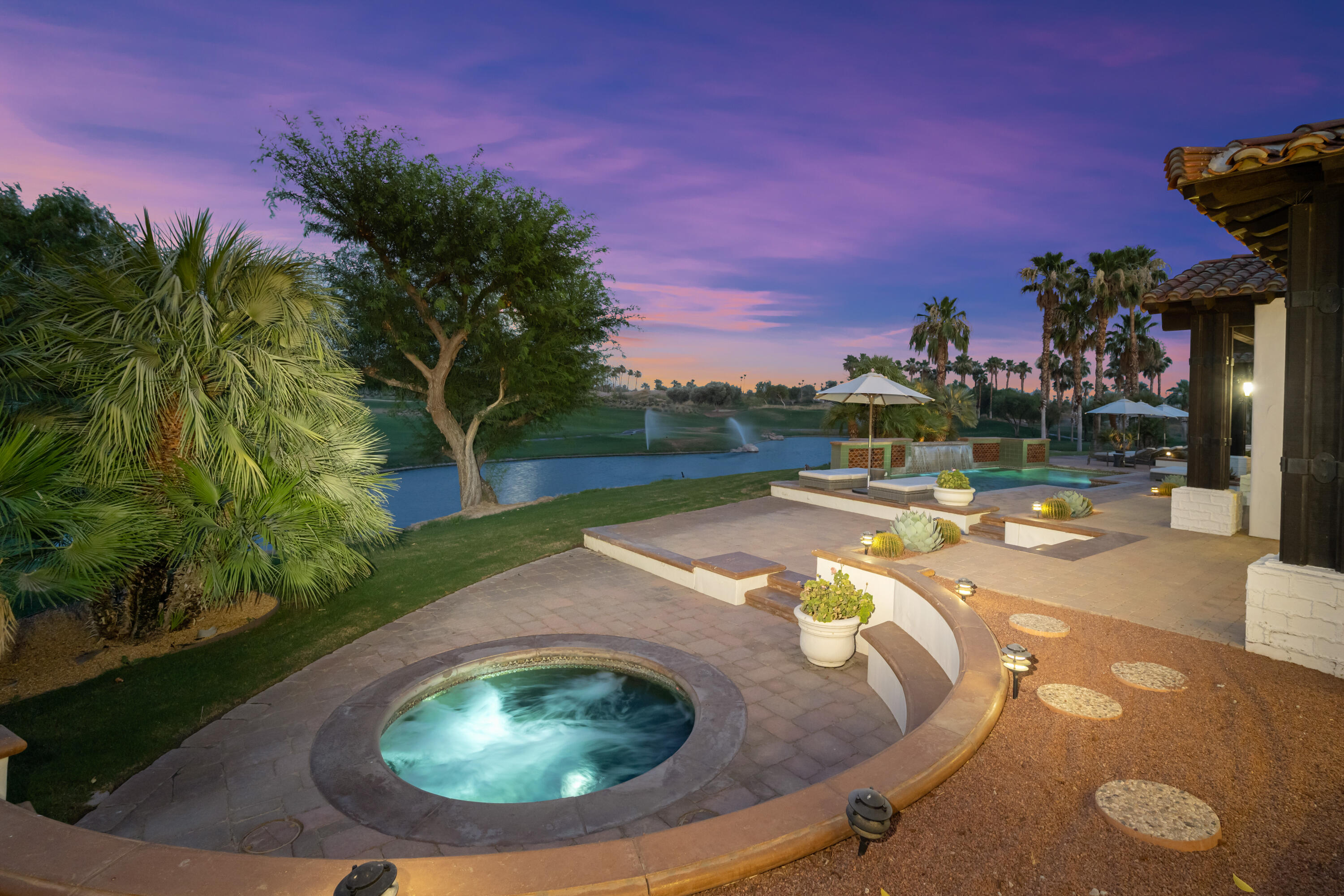 53760 Via Palacio La Quinta, CA 92253 - Photo 45 of 55 a view of a swimming pool with a yard