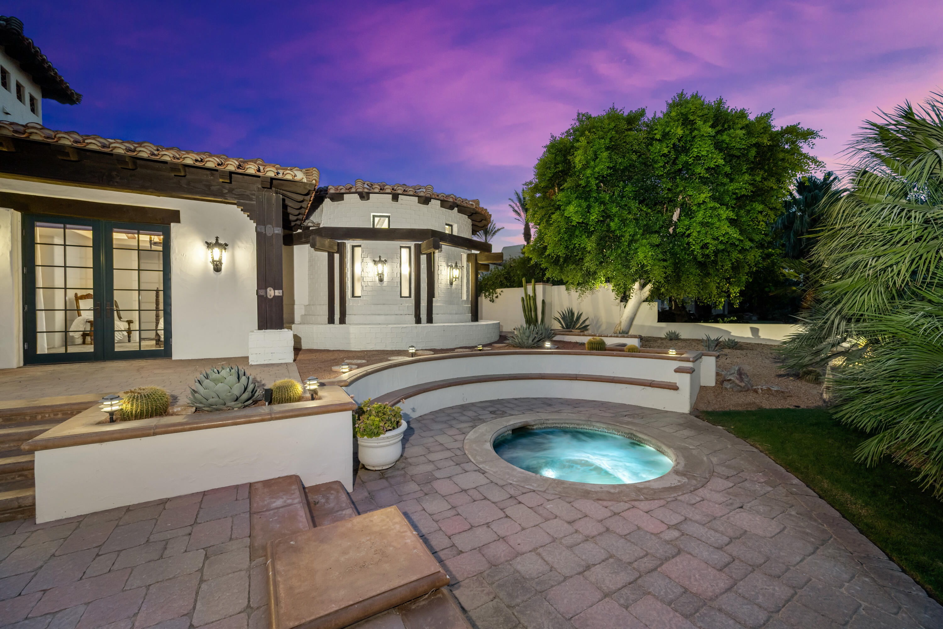 53760 Via Palacio La Quinta, CA 92253 - Photo 46 of 55 a view of a house with swimming pool and a yard