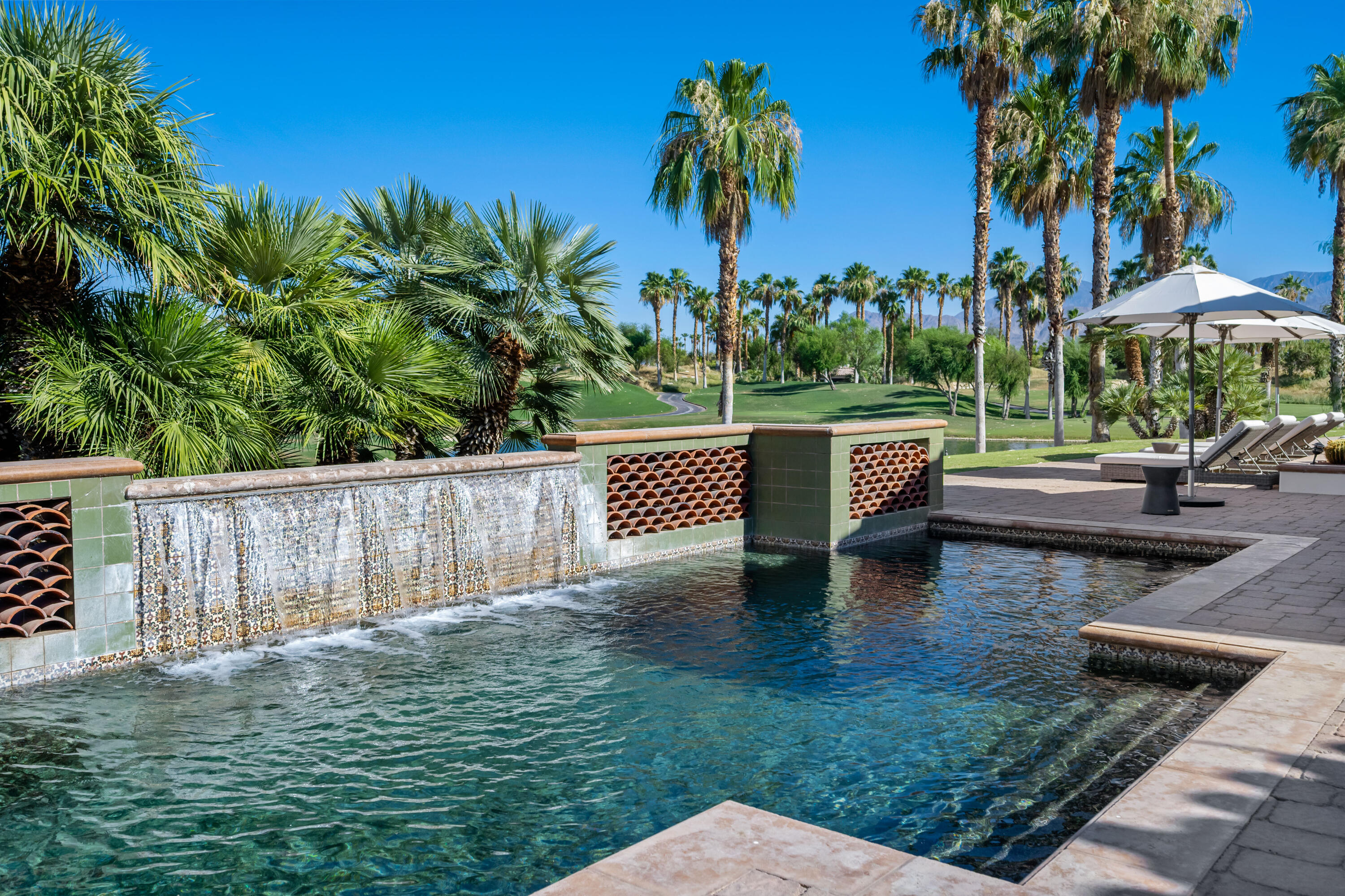 53760 Via Palacio La Quinta, CA 92253 - Photo 52 of 55 a view of a patio with a yard
