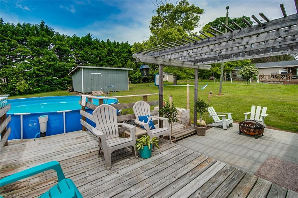 3889 Cresent Avenue Trinity, NC 27370 - Photo 22 of 25 Deck area with above ground pool