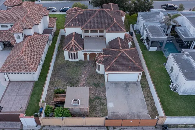 an aerial view of a city