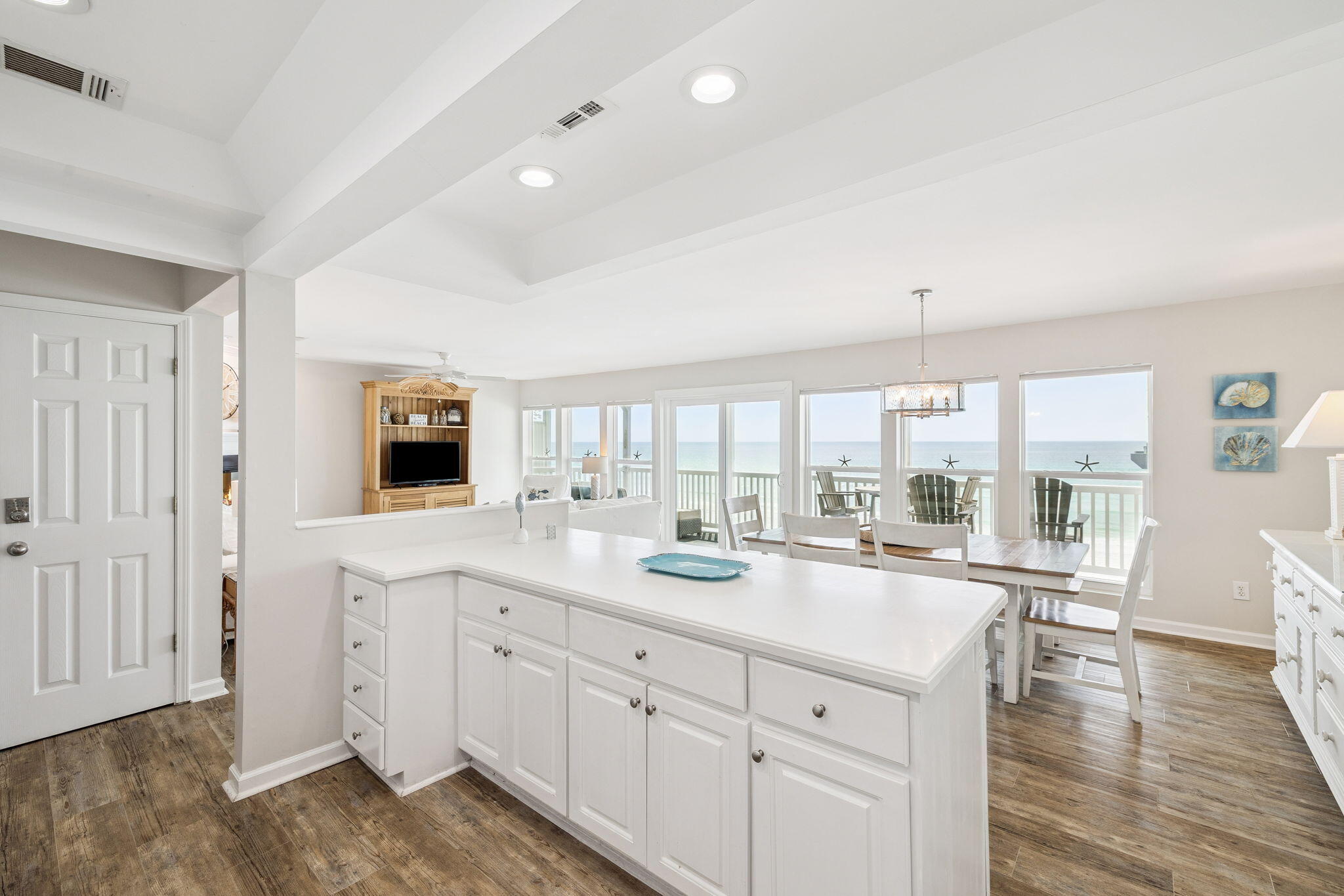 142 Beachside Drive, Unit 10 Santa Rosa Beach, FL 32459 - Photo 15 of 42 a large white kitchen with a large window