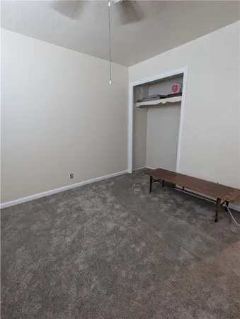 a view of a room with an empty space
