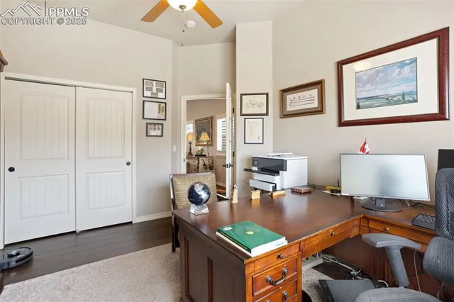 a room with furniture and a table