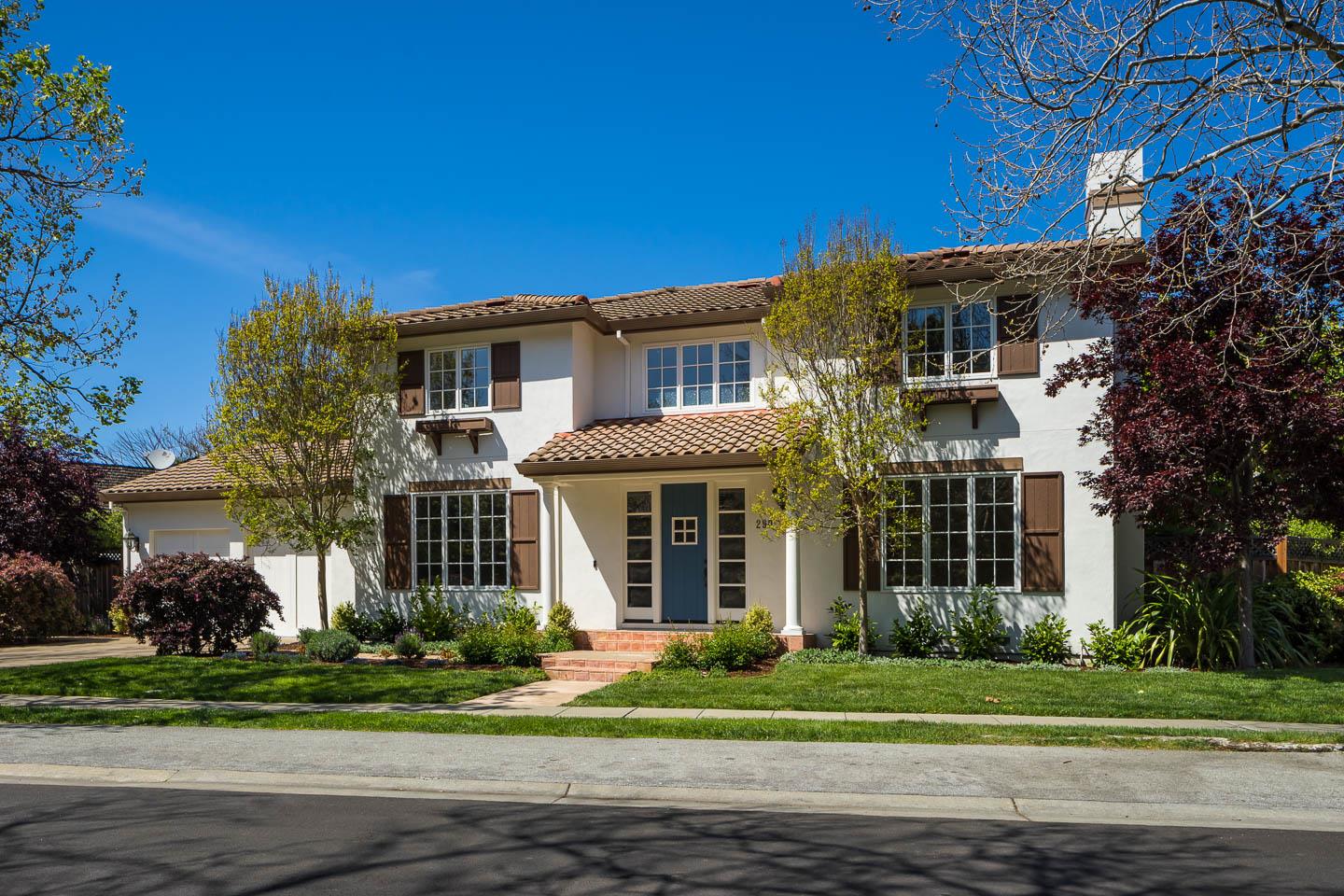 290 Gloria Circle Menlo Park, CA 94025 - Photo 2 of 41 a front view of a house with a yard
