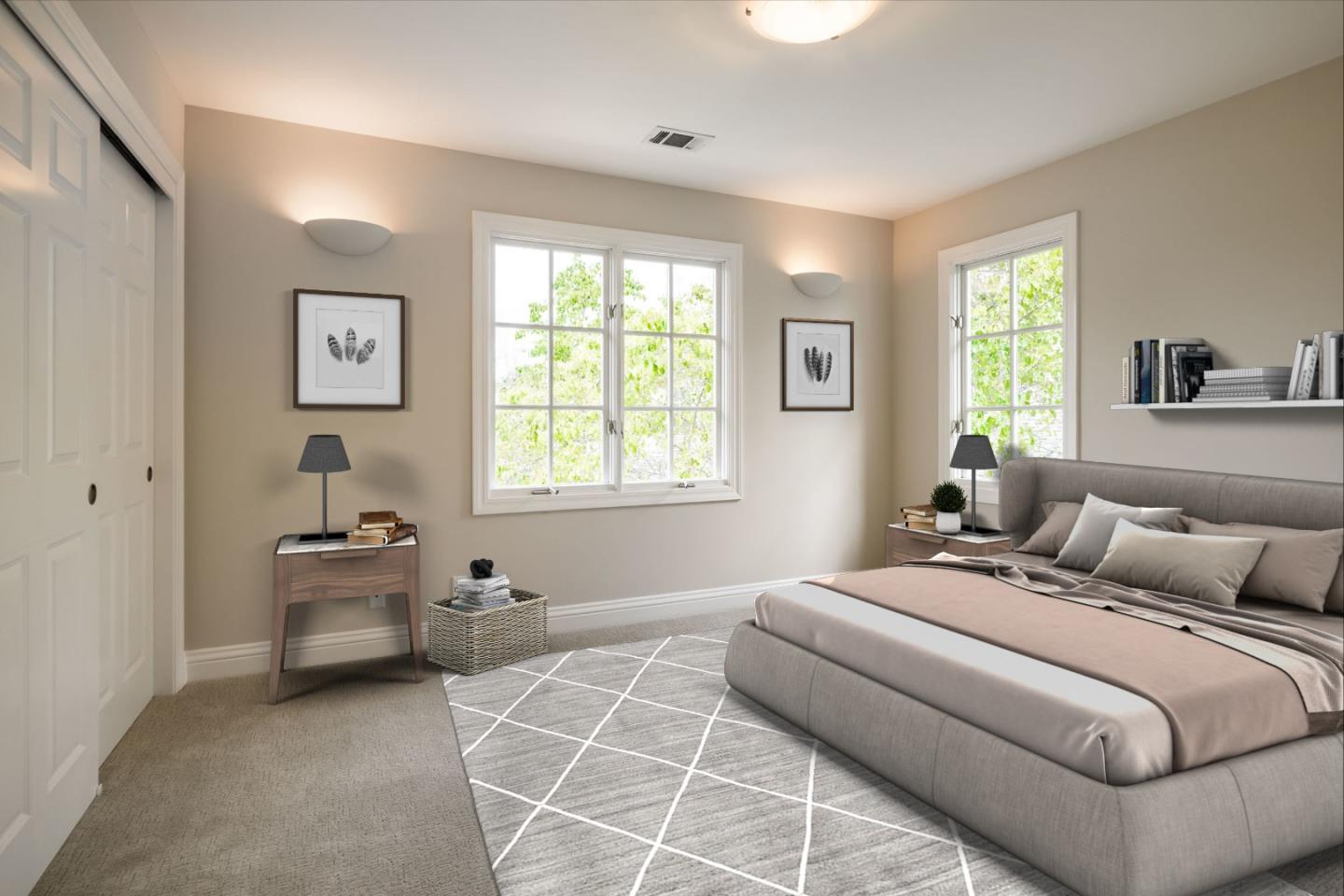 290 Gloria Circle Menlo Park, CA 94025 - Photo 37 of 41 a bedroom with a bed and a window