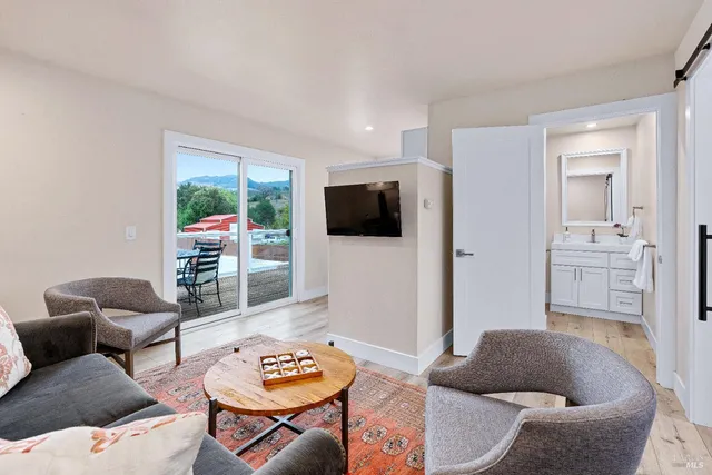 a backyard of a house