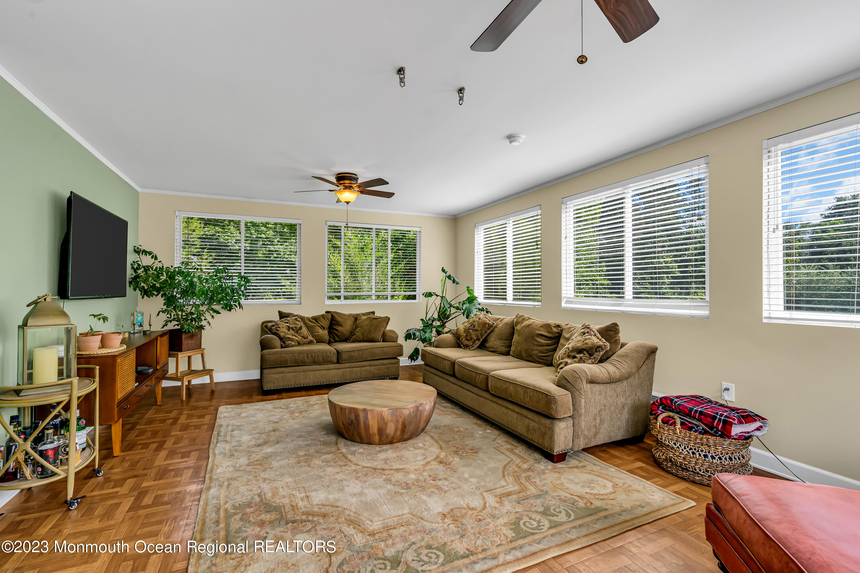 16 Bayberry Road Princeton, NJ 08540 - Photo 8 of 13 a living room with furniture and a flat screen tv