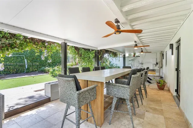 an aerial view of residential houses with city view