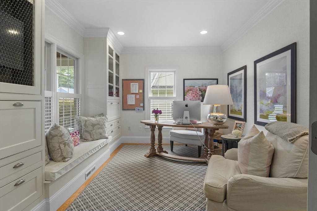 38 Longacre Road Needham, MA 02492 - Photo 9 of 42 a living room with furniture and a large window