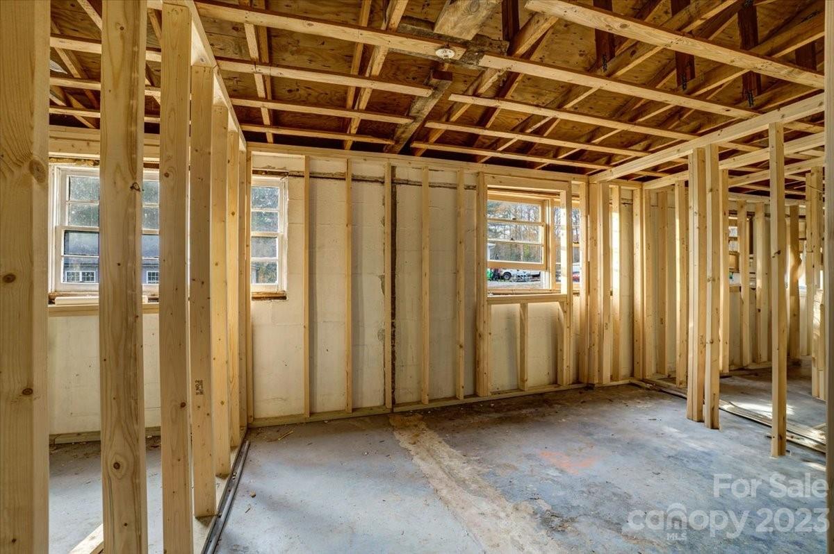 402 South Starr Street Dallas, NC 28034 - Photo 13 of 25 a view of a room with wooden walls