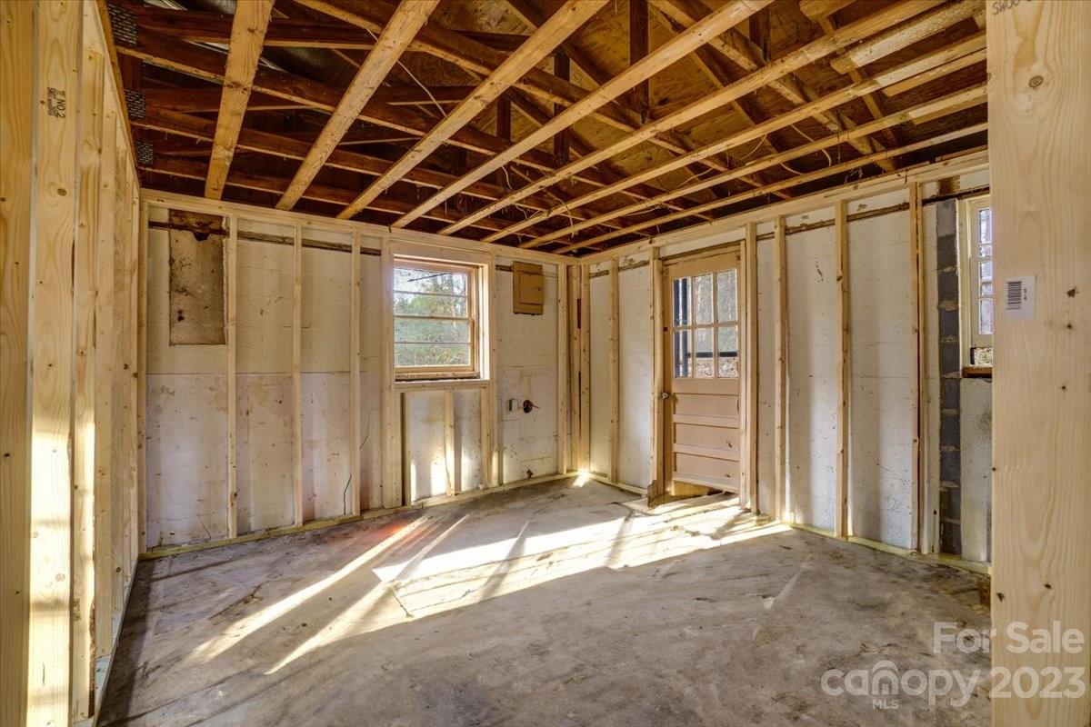 402 South Starr Street Dallas, NC 28034 - Photo 20 of 25 a view of a room with wooden walls