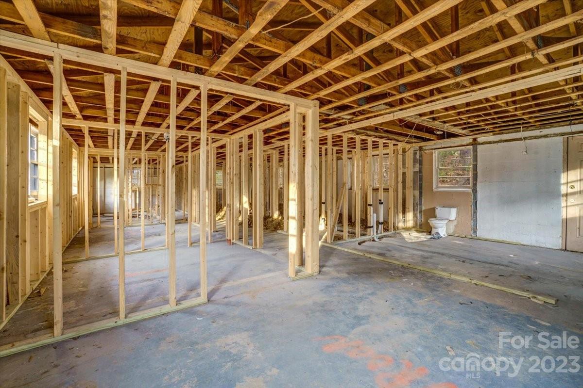 402 South Starr Street Dallas, NC 28034 - Photo 7 of 25 a view of a room with wooden walls