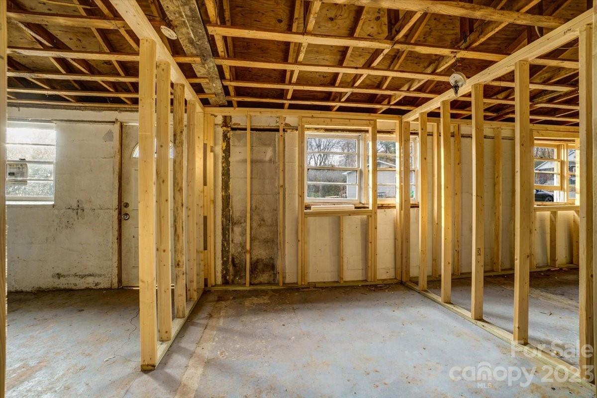 402 South Starr Street Dallas, NC 28034 - Photo 10 of 25 a view of a room with wooden walls