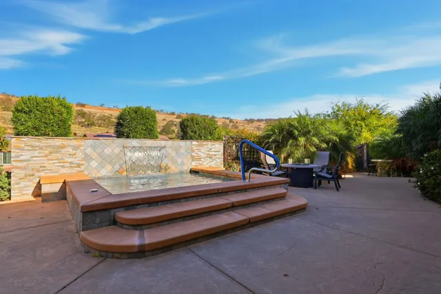 a view of outdoor space with seating area