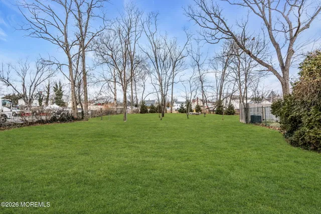 a view of a park with benches