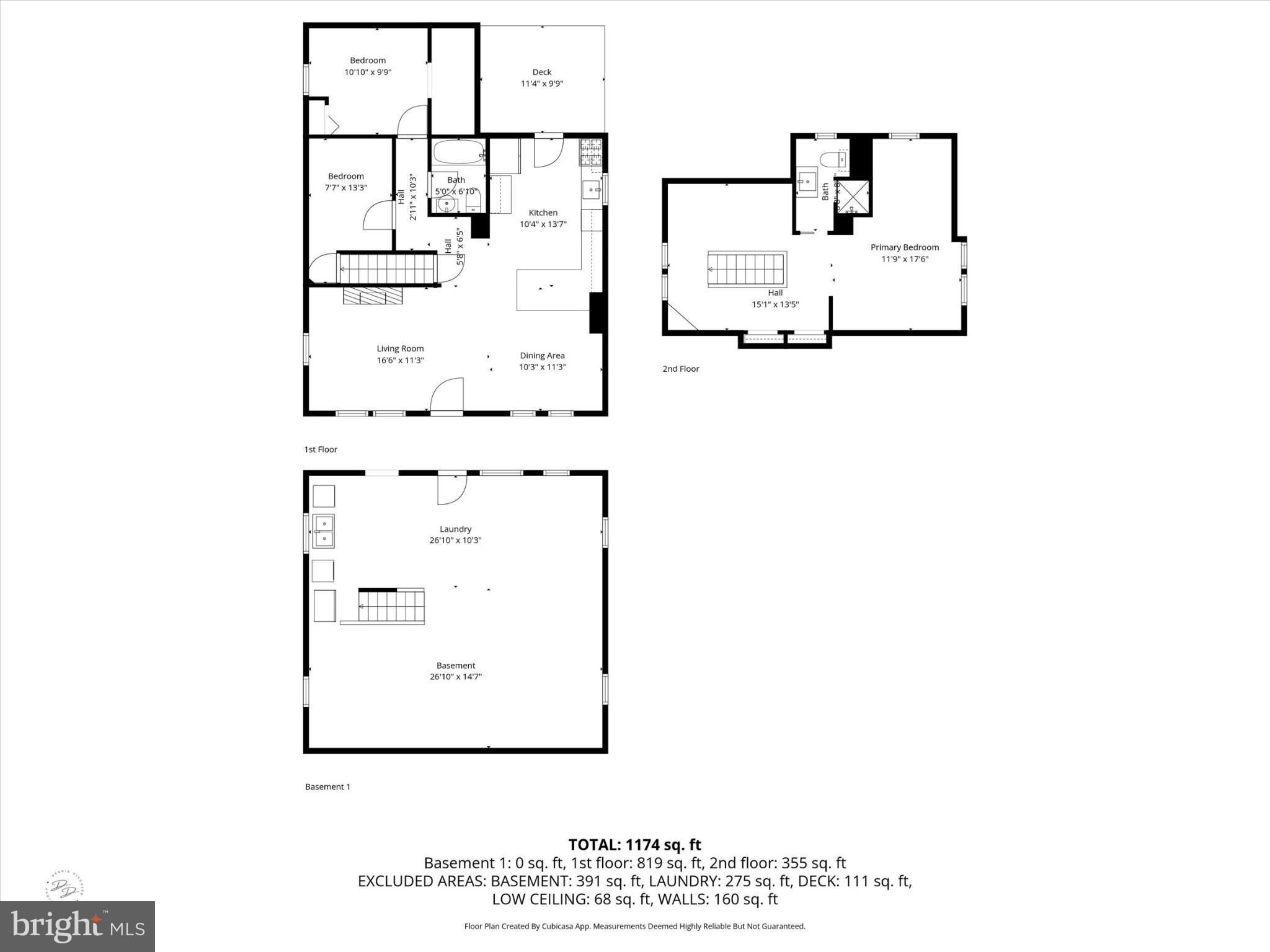 7 2nd Avenue New Castle, DE 19720 - Photo 44 of 44 Detailed floor plan of a charming home.