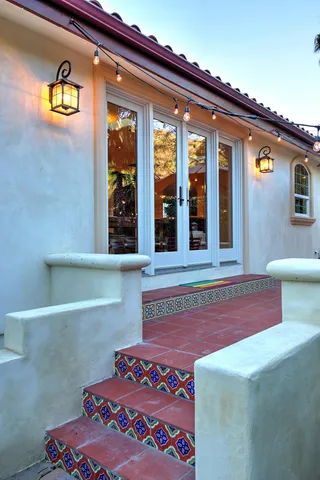 a front view of a house