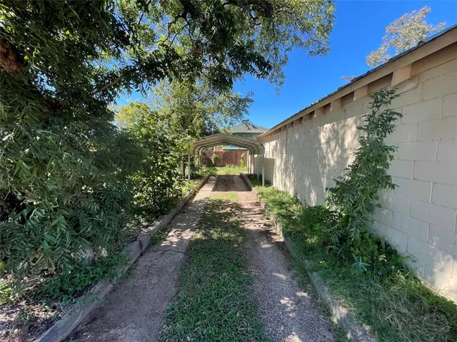 a view of a house with a door