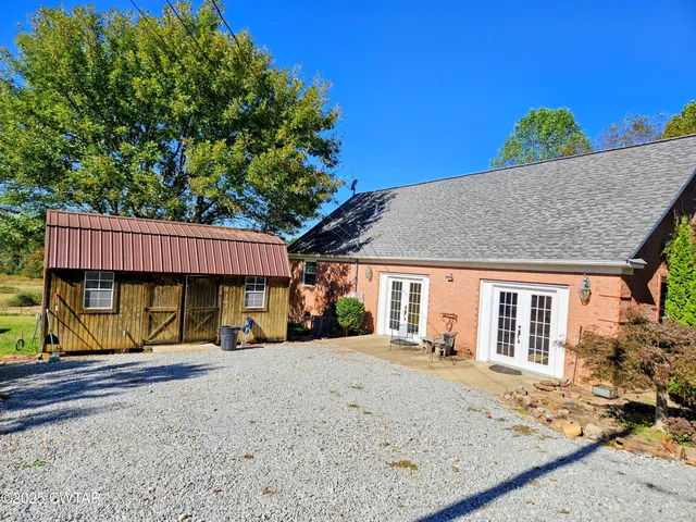 a view of outdoor space with seating area