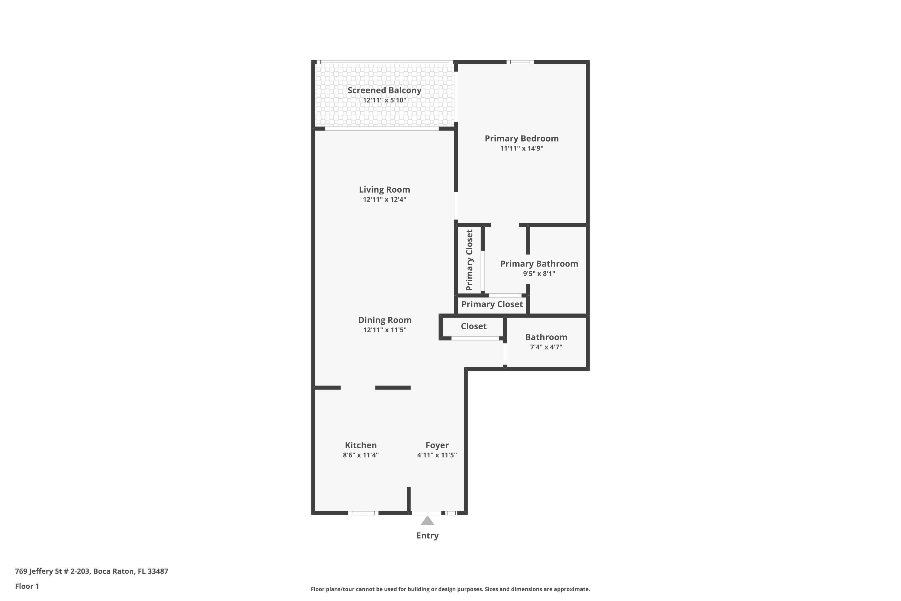 769 Jeffery Street, Unit 2203 Boca Raton, FL 33487 - Photo 59 of 59 Floor Plan