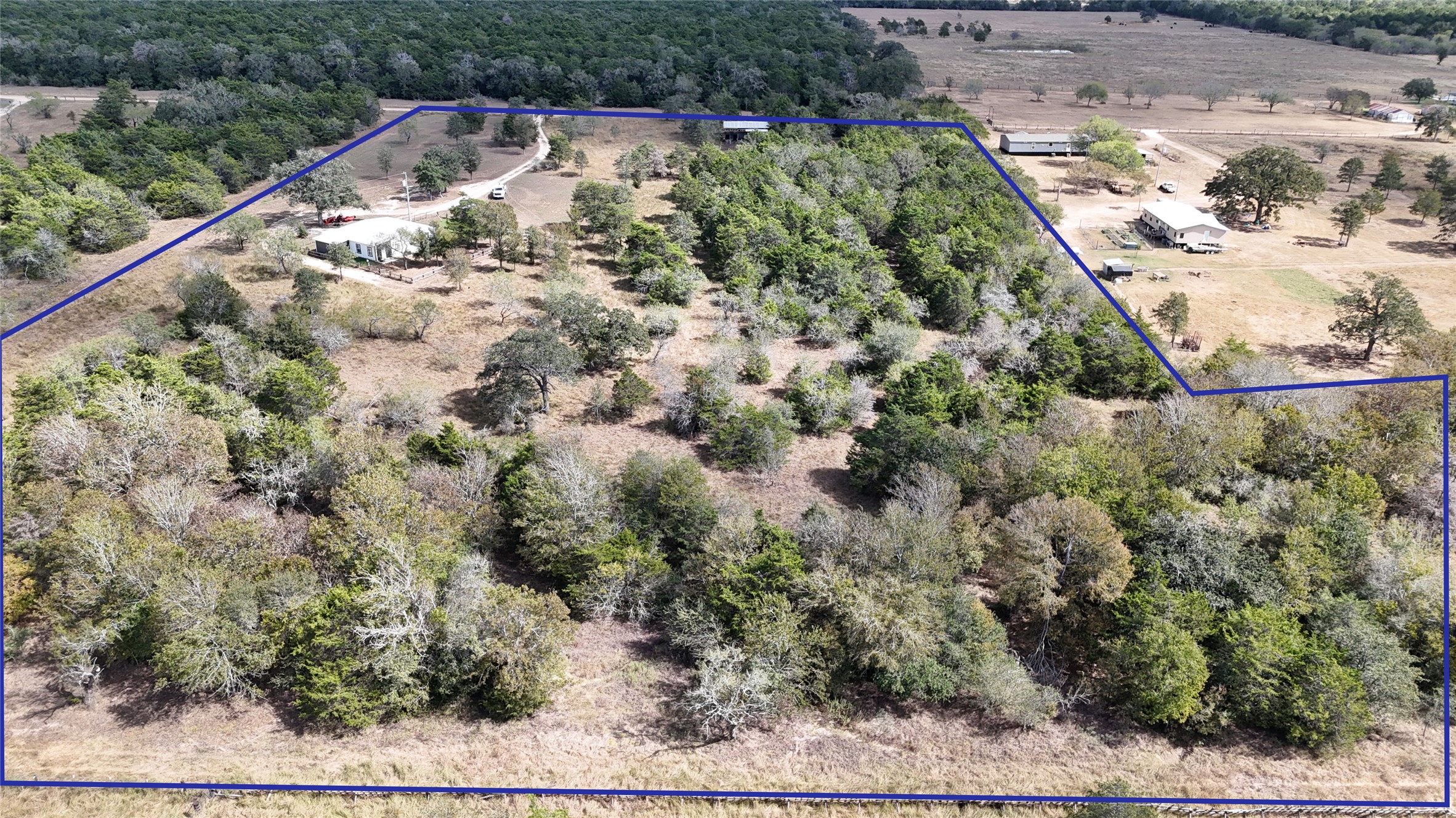 991 Kovar Road, Unit D Flatonia, TX 78941 - Photo 5 of 15 View of rural area with property parcel outlined