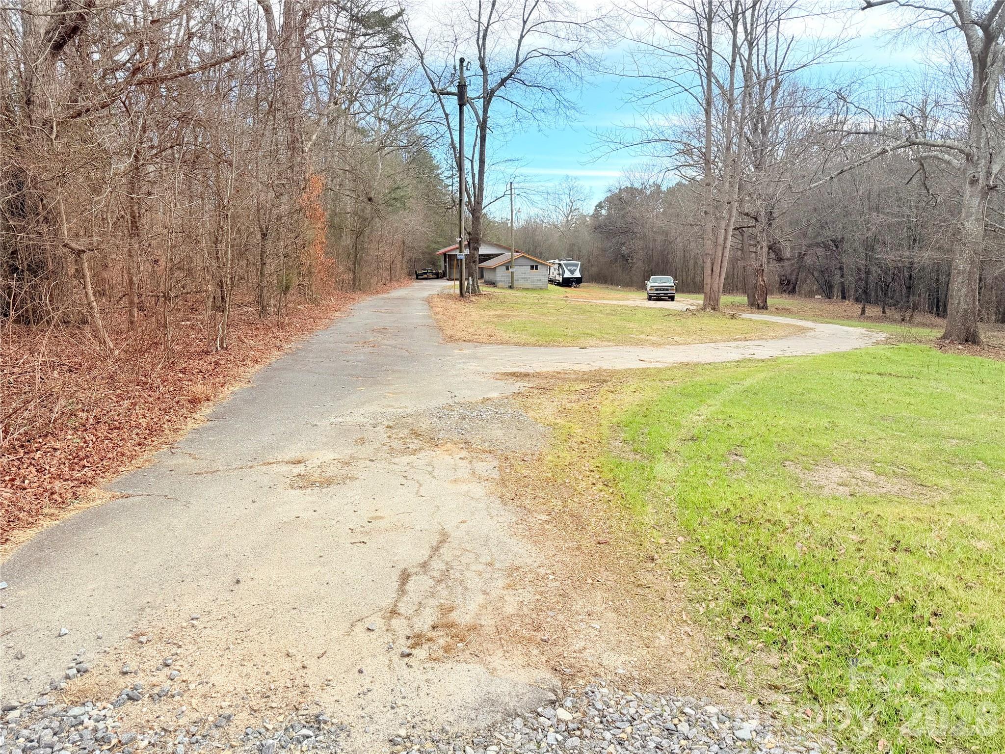 1266 Old Lincolnton Crouse Road Crouse, NC 28033 - Photo 10 of 34 a view of yard with swimming pool and trees